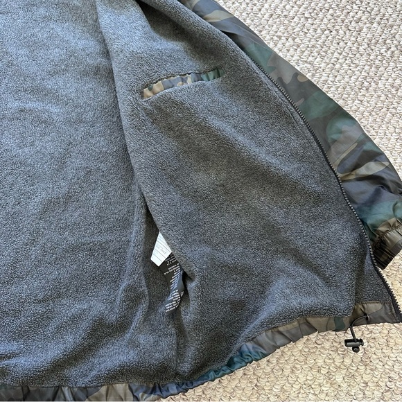 Dickies Camo Jacket size large hooded fill zip pockets Sherpa interior - Picture 8 of 11